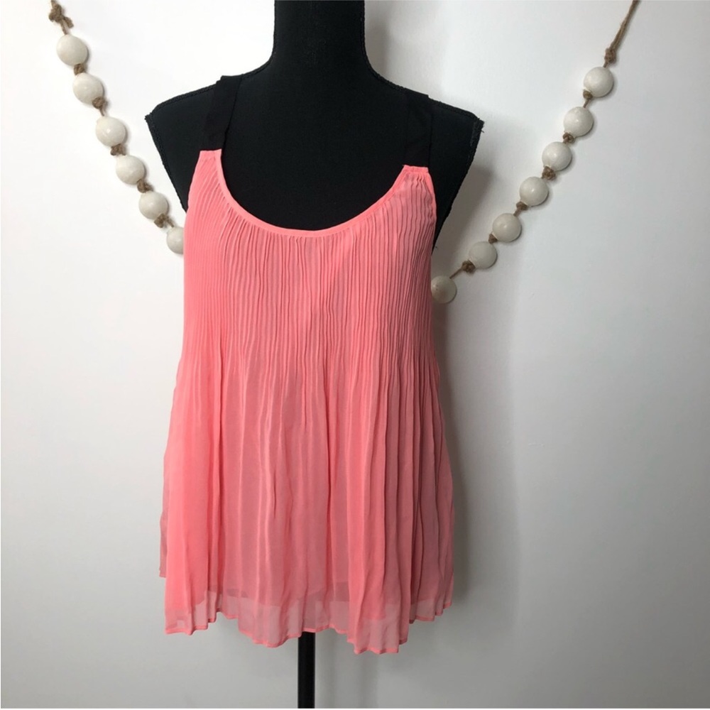 Victoria's Secret Women's Tank Vintage Flowy Coral Peach Sheer M